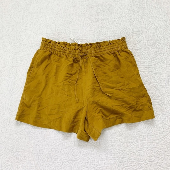 Madewell Linen-Cotton Drawstring Pull-On Shorts - Picture 1 of 8